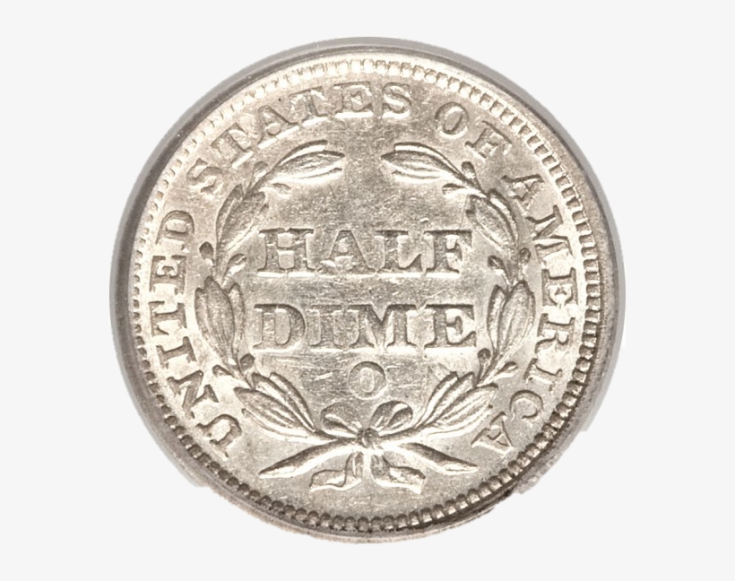 Variety Ii Seated Half Dime - Modern Coins Seated Goddess On Them, transparent png download