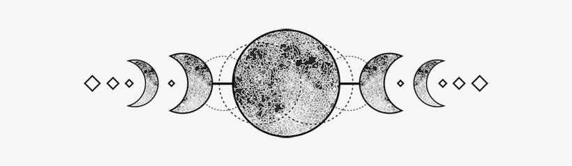 Триединая луна тату эскизы