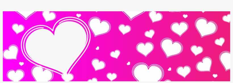 Banner Photo Frame Photoshop Pink Love Hol - Adobe Photoshop, transparent png download