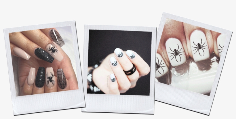 Fashionlush Spider Nails, Halloween - Nail, transparent png download