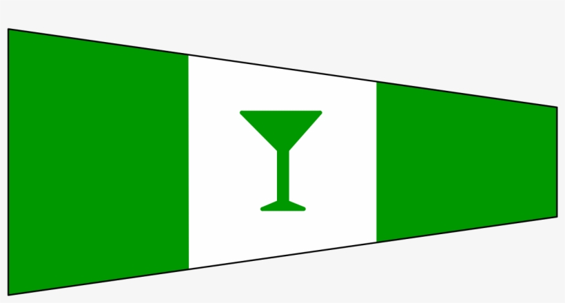 Starboard Pennant With Martini Glass - Gin Pennant, transparent png download