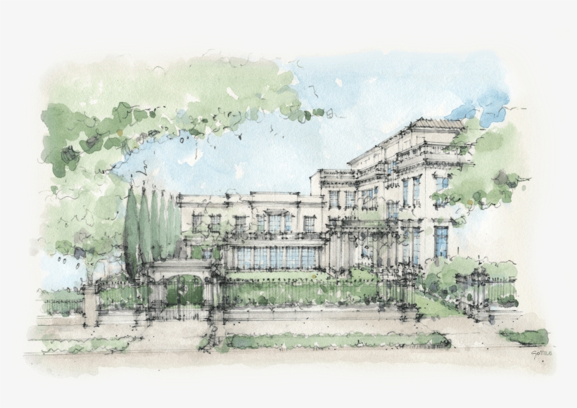 Armstrong Kessler Mansion Rendering - Kessler Mansion, transparent png download