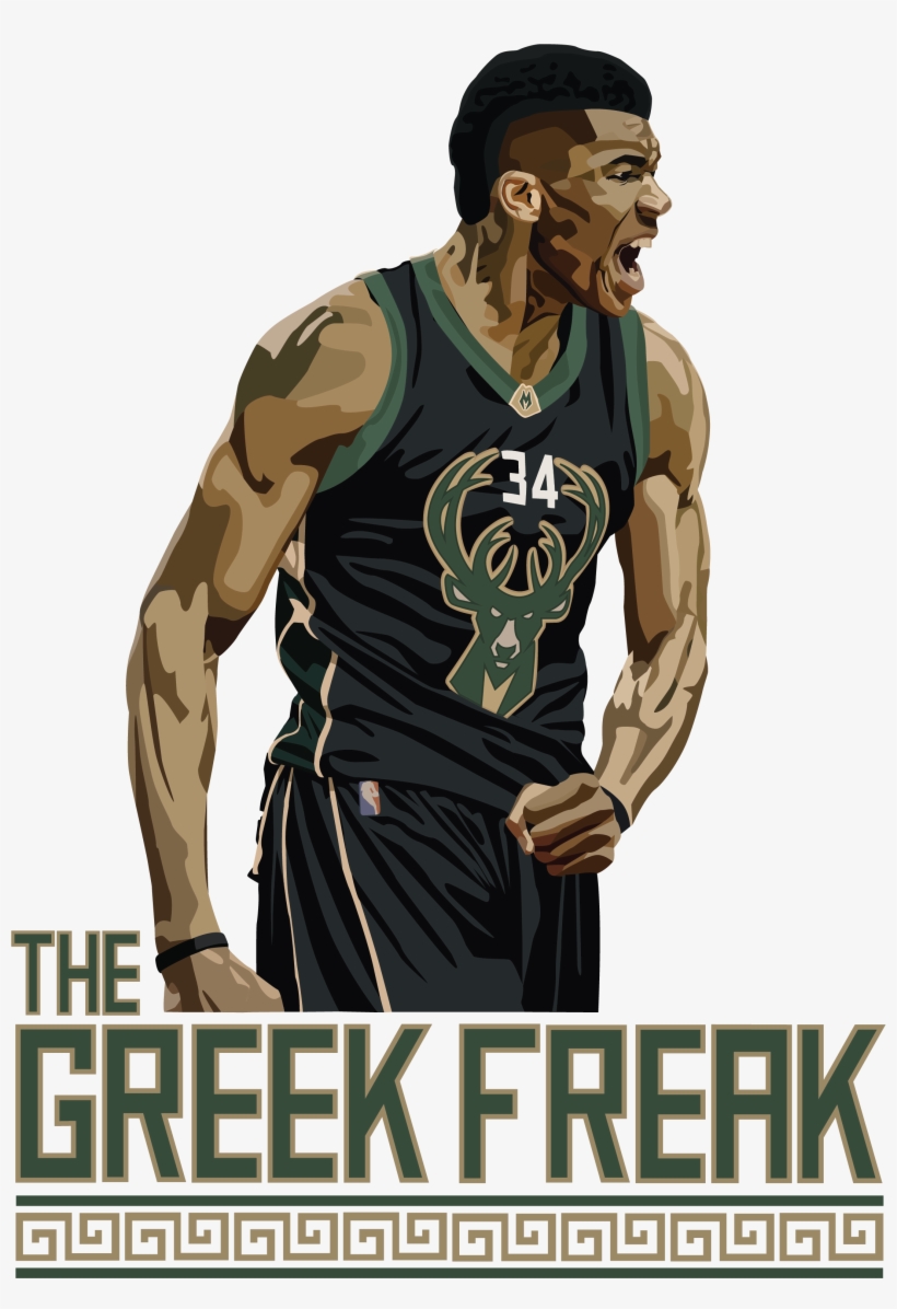 Giannis Antetokounmpo Illustration - Antetokounmpo Illustration, transparent png download