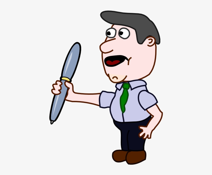 Holding A Pen Clipart, transparent png download