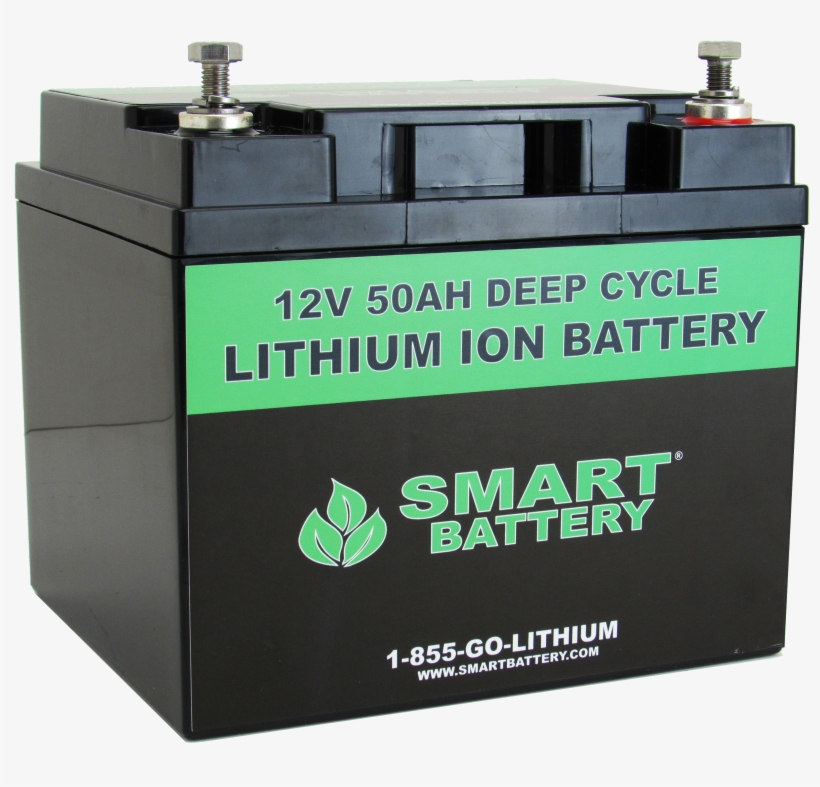 12v 50ah Lithium Ion Battery - 12v 50ah Battery, transparent png download