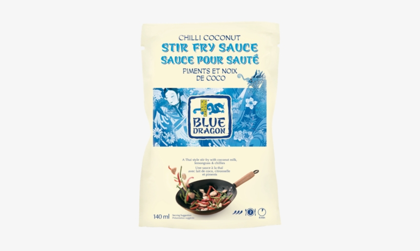Bluedragon Stirfry 140ml Chillicoconut 300cmyk2013 - Blue Dragon Chili Coconut Stir Fry Sauce, transparent png download