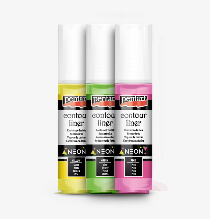 Contour Liners Neon Colours // Universal, Water-based - Paint, transparent png download