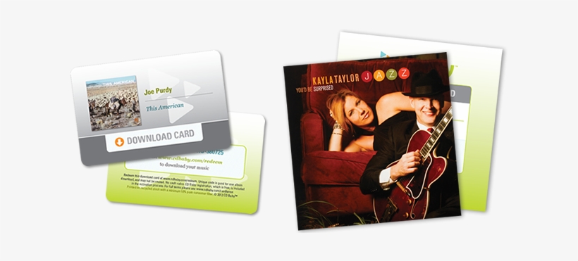 Download Card Examples - Cd Baby Download Stickers, transparent png download