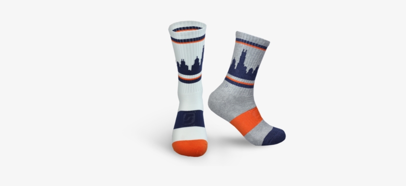 Chi - 2-packs - Chicago Skyline Socks, transparent png download