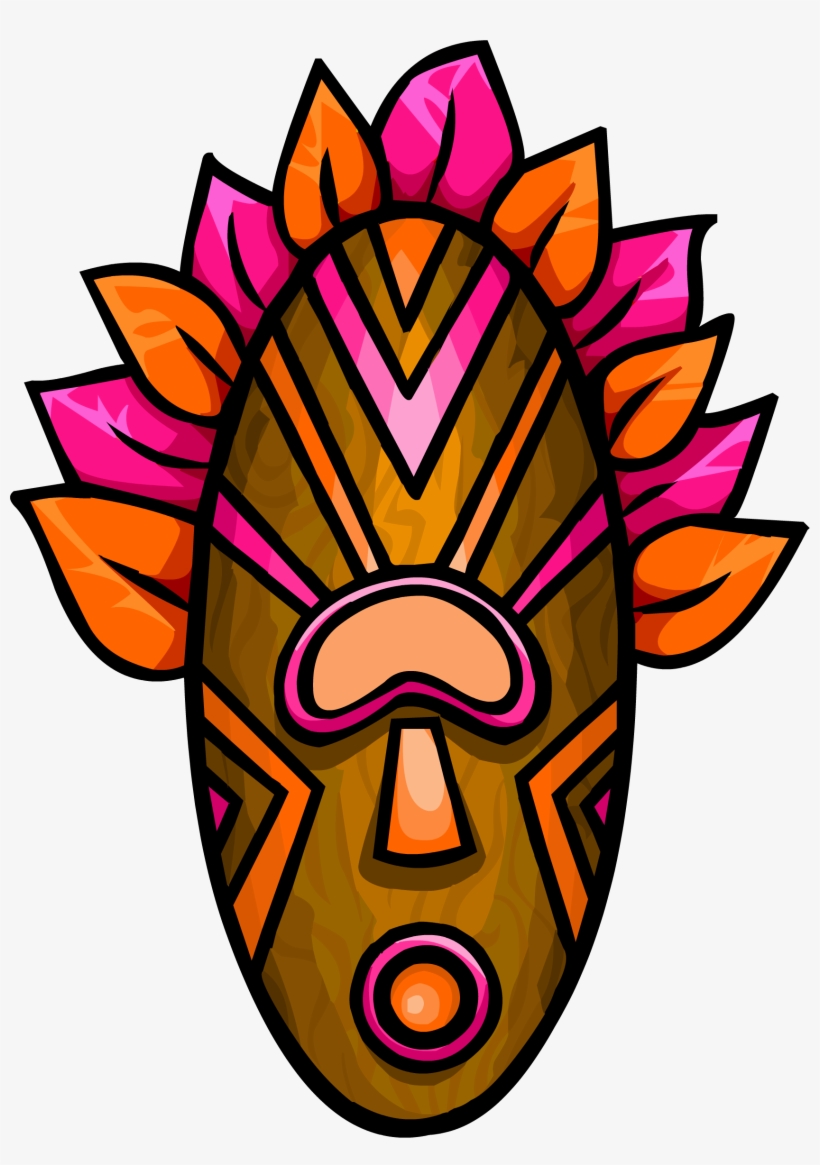 Pink Tiki Mask - Tiki Mask, transparent png download