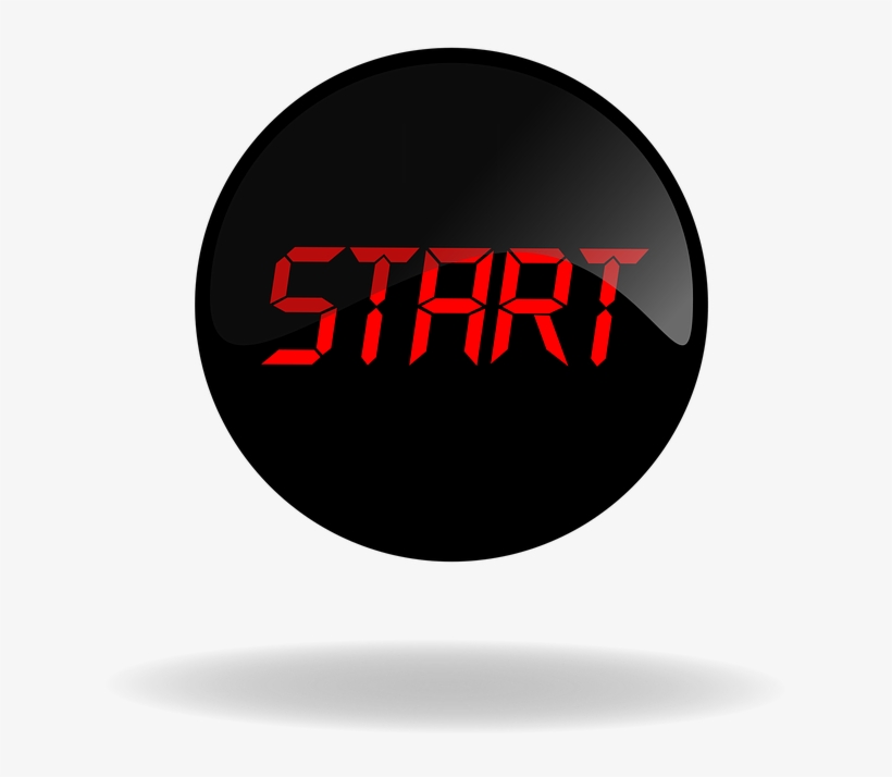 Start, Start Black Button, Button, Web, Internet, Black - Inicio De Proyecto Png, transparent png download