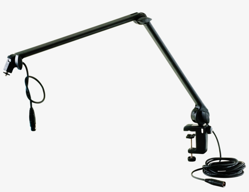 K Amp M Desktop Arm 23860 Kraftigt Mikrofonstativ Som - K&m 23860 Microphone Desk Arm - Black, transparent png download