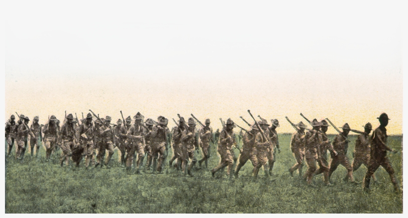 Group Of About 30 Soldier Marching - Army Charging, transparent png download