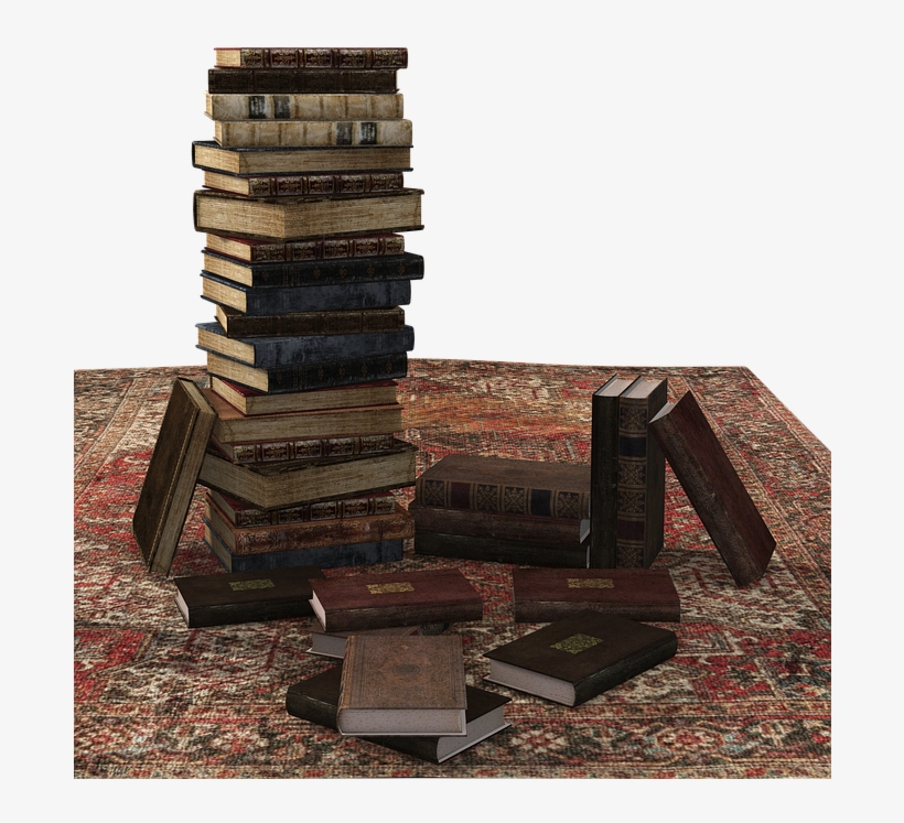 Book, Book Stack, Carpet, Stacked, Books, Literature - Stack Of Books Transparent, transparent png download