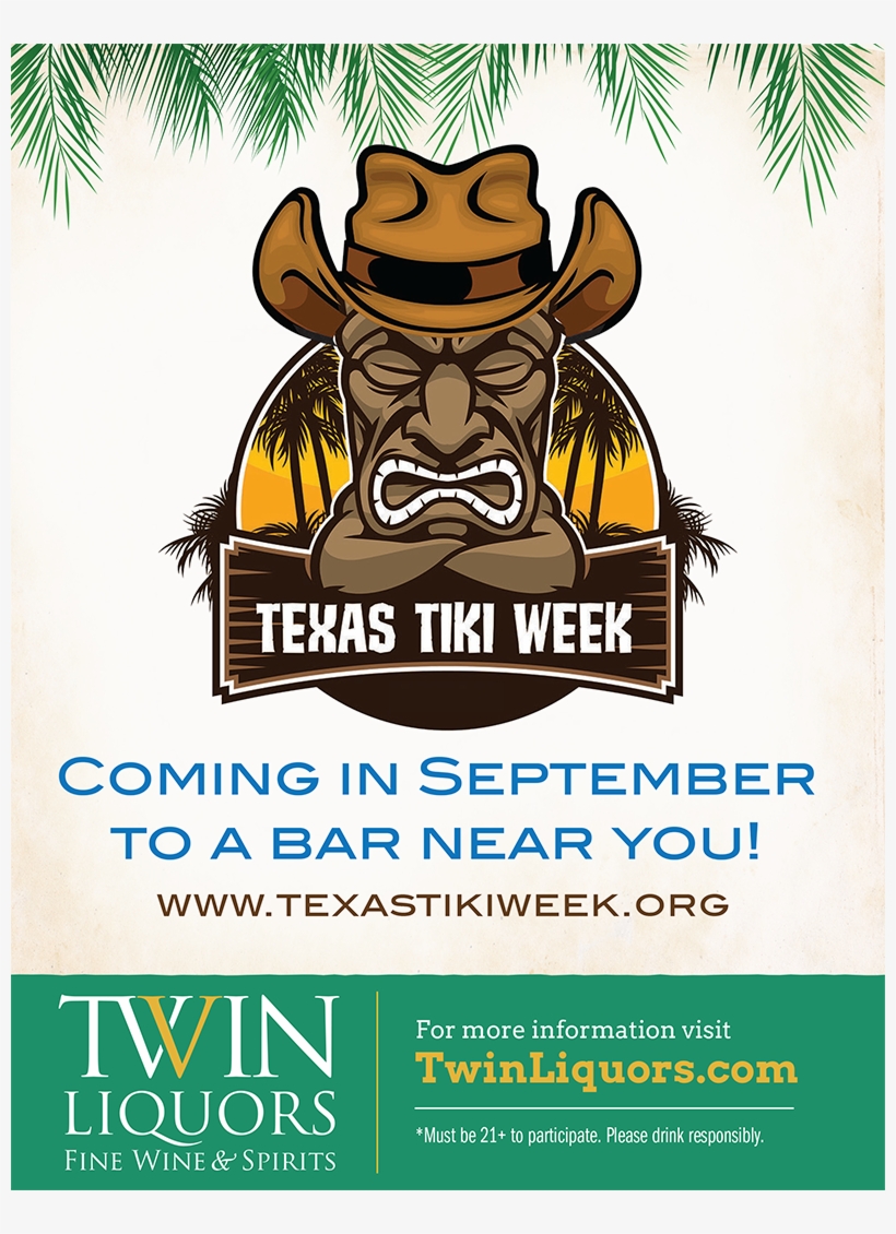 Tikiweekusbgflyer - Jack-its Bamboo Tiki Bar Removable Magnetic Tank Cover, transparent png download