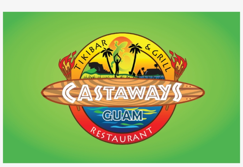 Tiki Bar Logos Clipart Logo Tiki Bar - Castaways Guam, transparent png download