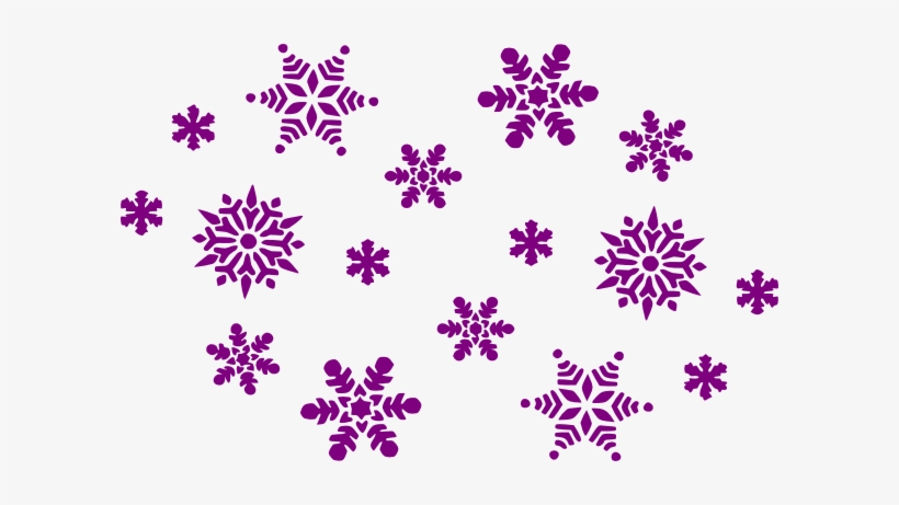 Glove Clipart Purple Snowflake - Purple Snowflake Clipart, transparent png download