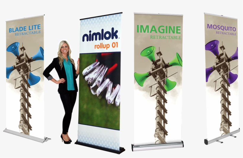 Retractable Banner Stands - Trade Show Display Pull Up, transparent png download