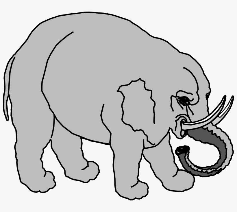 Elephants Line Art Download Black And White Circus - Animasi Gajah Besar, transparent png download