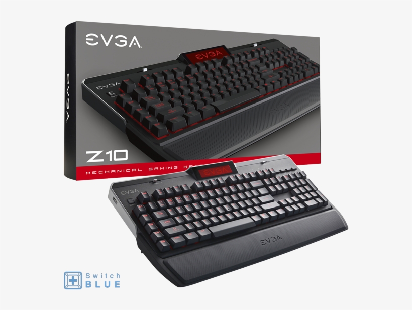 Evga 802 Zt E101 Kr Z10 Gaming Keyboard, Red Backlit - Evga Z10 Mechanical Keyboard, transparent png download