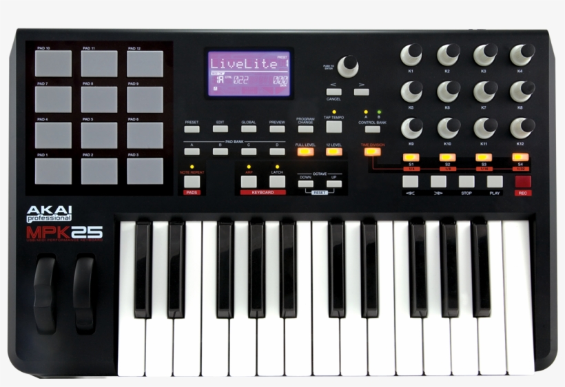 Akai Mpk25 - Akai Mpk 25, transparent png download