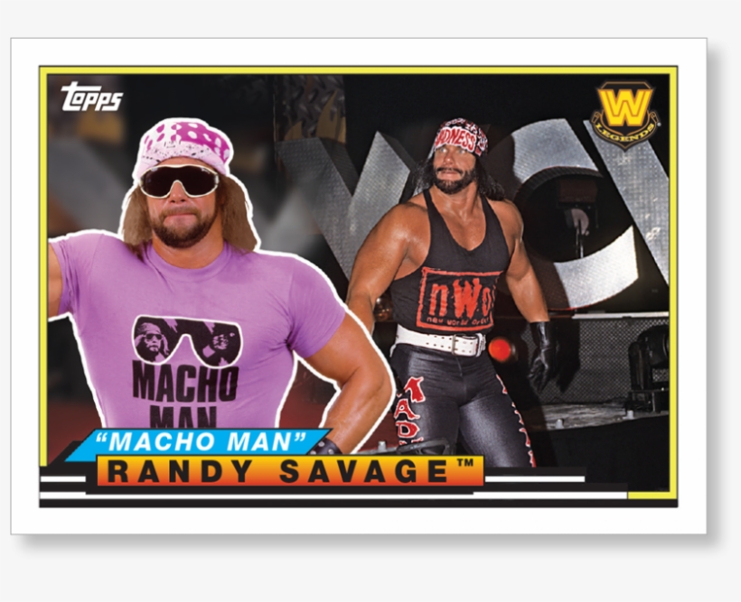 2018 Topps Wwe Heritage Macho Man - Poster, transparent png download