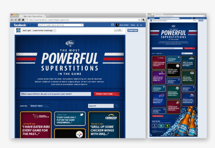 Fans Came To Bud Light's Facebook Page To Create Team - Portable Network Graphics, transparent png download