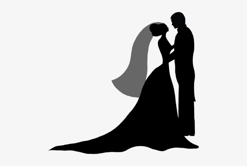 M Como Preparar Tu Boda Manualidades,tutoriales - Clip Art Bride And Groom Silhouette, transparent png download