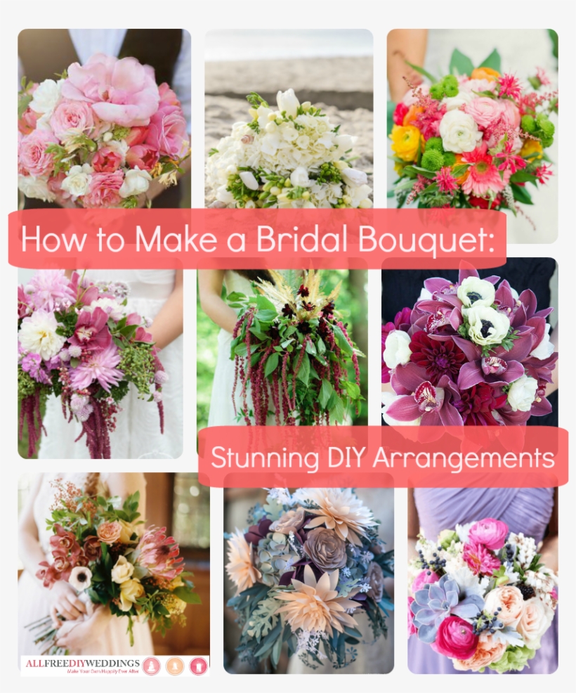 How To Make A Bridal Bouquet - Flower Bouquet, transparent png download