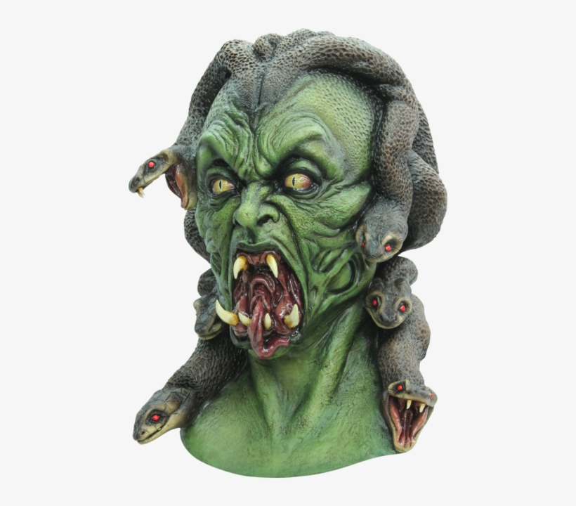 Greek Mythology Gorgon Snake Monster Deluxe Adult Latex - Medusa Horror, transparent png download