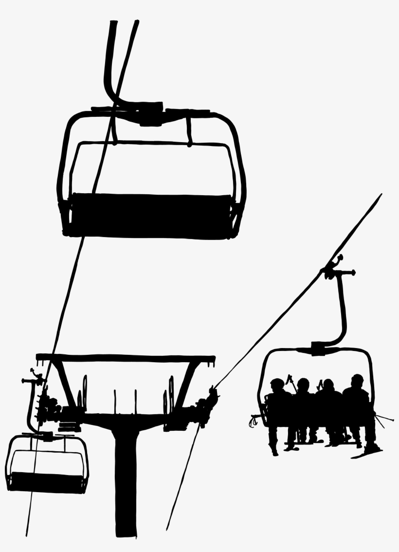 Drawing 1 34 - Skiing, transparent png download