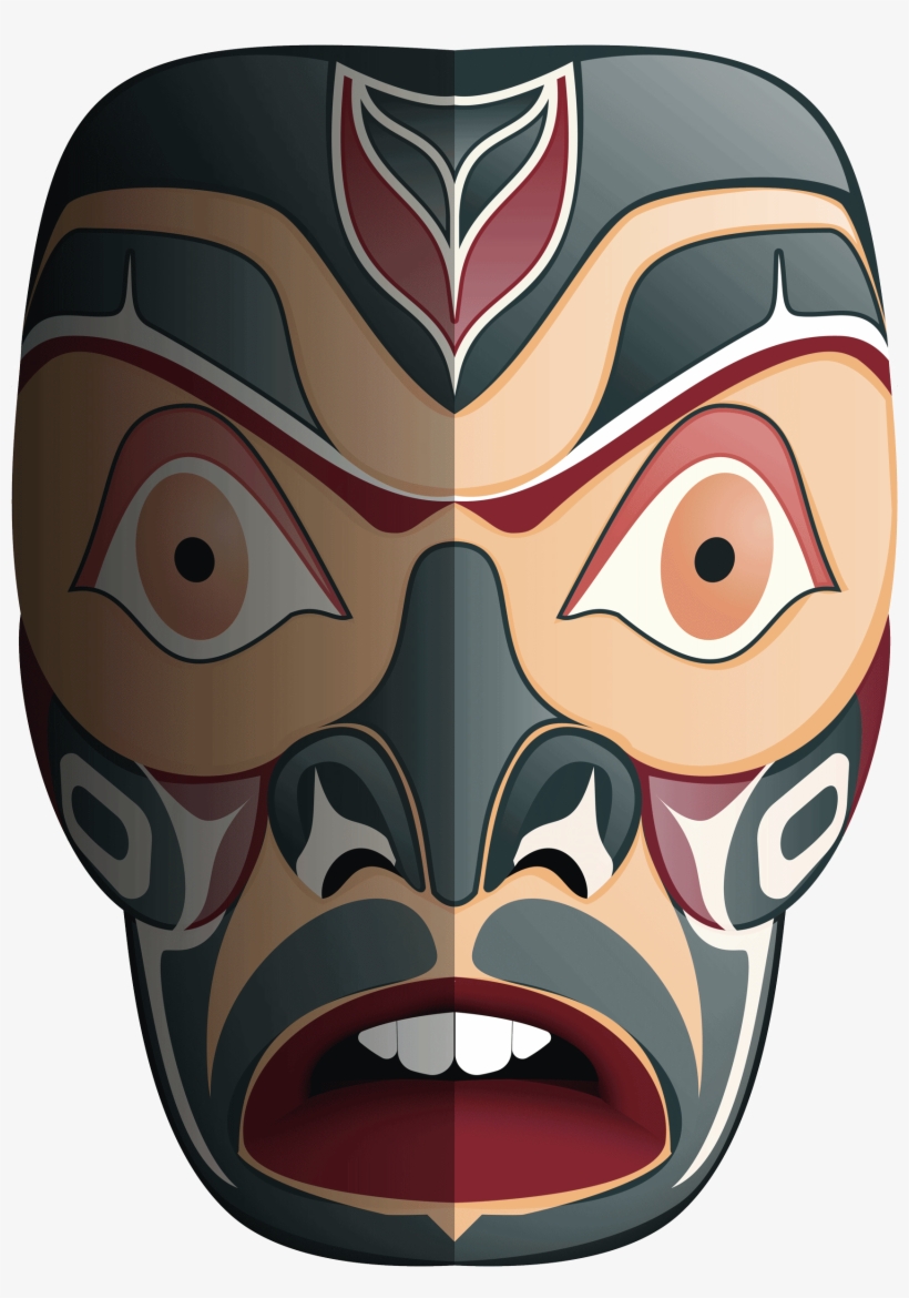Vector Mask Tribal - Tribal Mask, transparent png download
