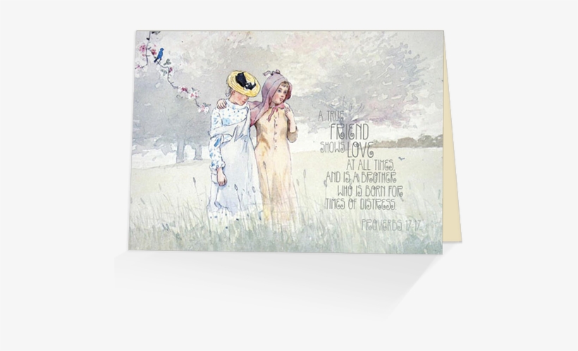 Walking Together - Girls Strolling In An Orchard By Winslow Homer Art, transparent png download
