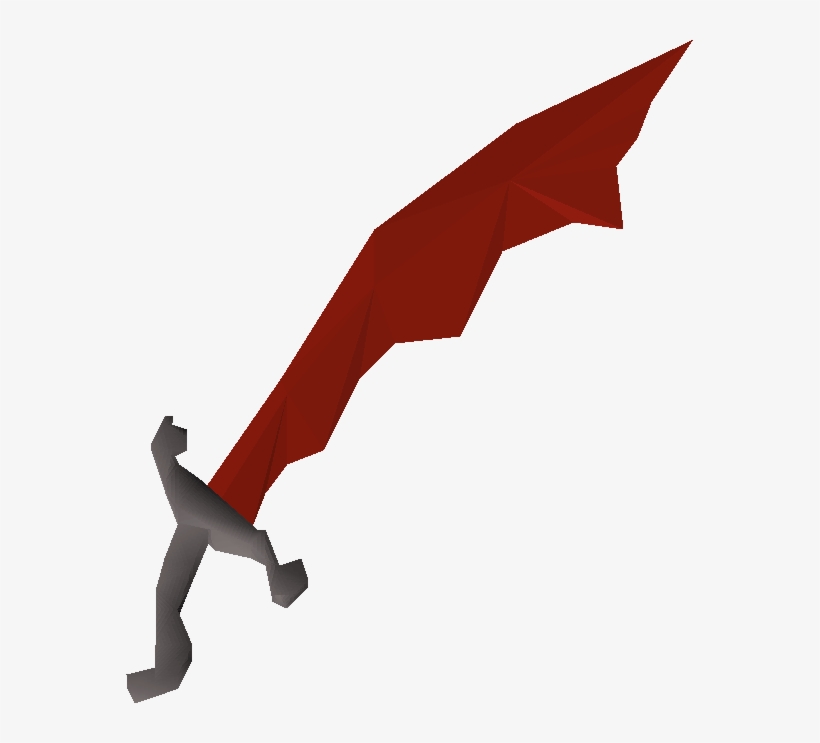 Dragon Scimitar Detail - Runescape Dragon Scimitar, transparent png download