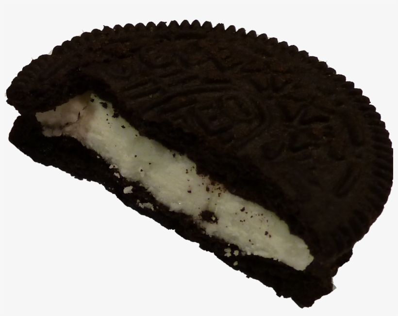 So, We Have Four And A Half Out Of Five Oreos For Crux - Half An Oreo Cookie, transparent png download