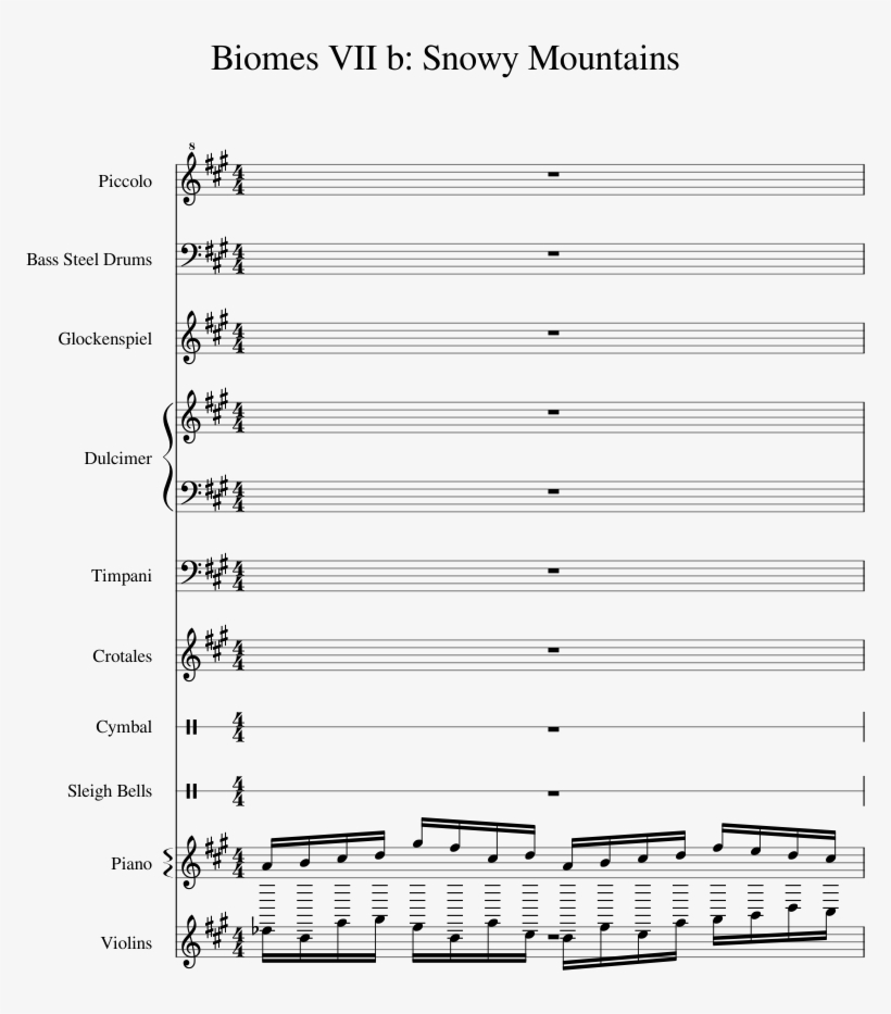 Biomes Vii B Snowy Mountains - Document, transparent png download