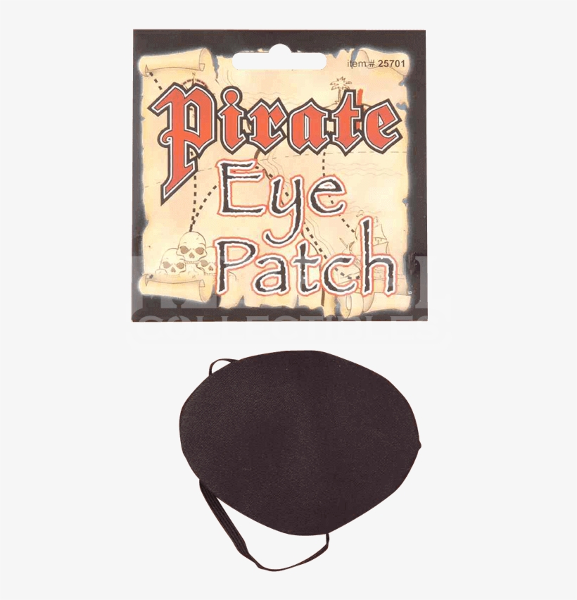 Satin Pirate Eye Patch - Black Satin Pirate Eye Patch, transparent png download