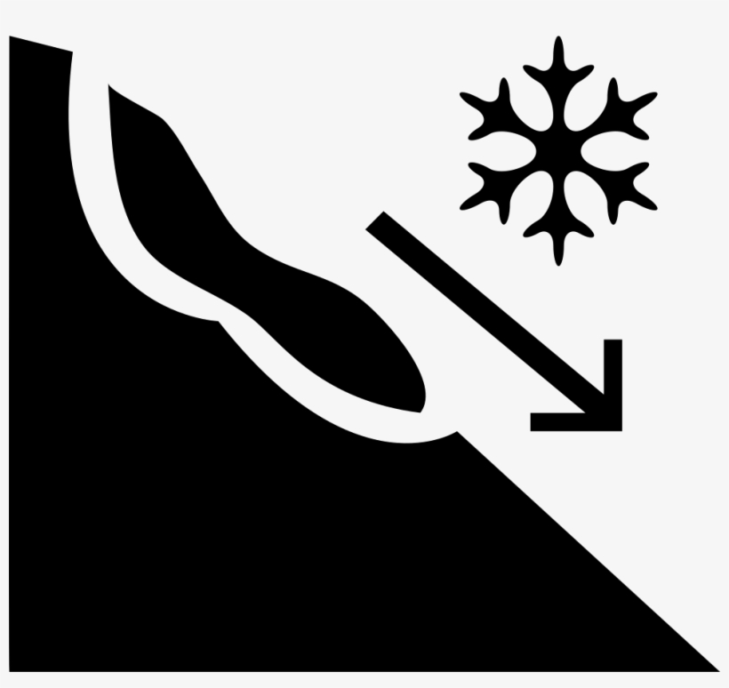 Landslide Risk Sign Of A Snow Mountain Comments - Avalanche Icon, transparent png download