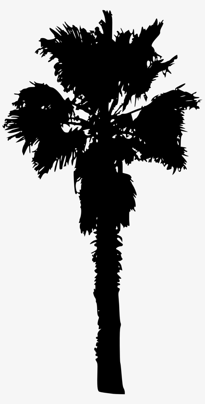 15 Palm Tree Silhouettes Png Transparent Background - Portable Network Graphics, transparent png download