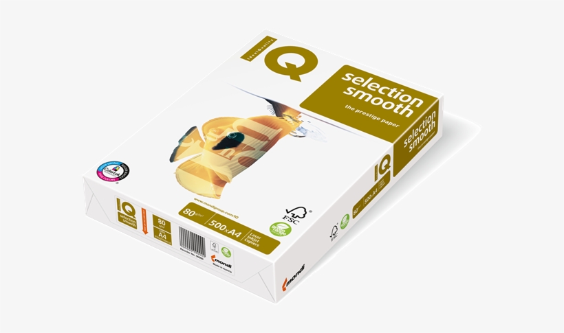 Supaporn Pantachort Paper & Pulp - Iq Selection Smooth Paper A4 100gsm White 500 Sheets, transparent png download