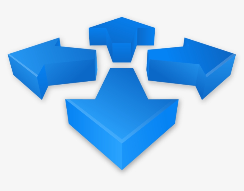 A51 Trendarrow Blue Fourdirections - Information, transparent png download