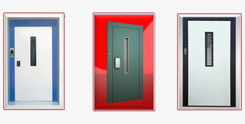 Concealed & Vandal Proof Door Closer, Handle & Hinges - Ms Swing Elevator Doors, transparent png download