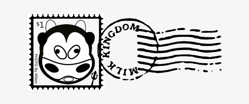 Head, Mail, Stamp, Mark, Face, Farm, Cow, Animal, - Stamp Clip Art, transparent png download