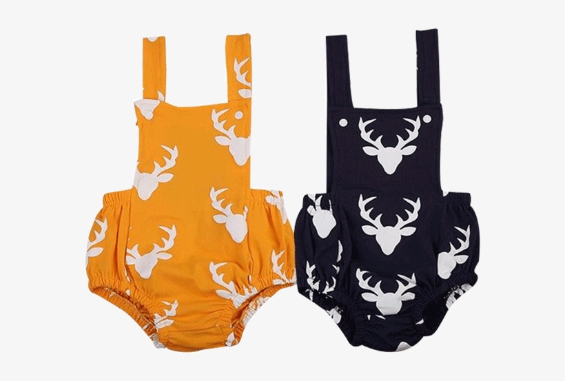Petite Bello Playsuit Cute Baby Deer Playsuit - 2pcs 0-24m Kids Baby Boy Girl Clothes Deer Hooded Tops, transparent png download