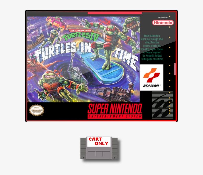 Ninja Turtles In Time Snes Transparent Png - Teenage Mutant Ninja Turtles Iv Turtles In Time Super, transparent png download