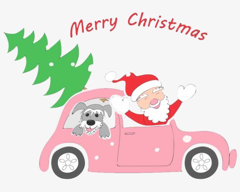 Christmas Car Png Free - Happy New Year 2018 Auto, transparent png download