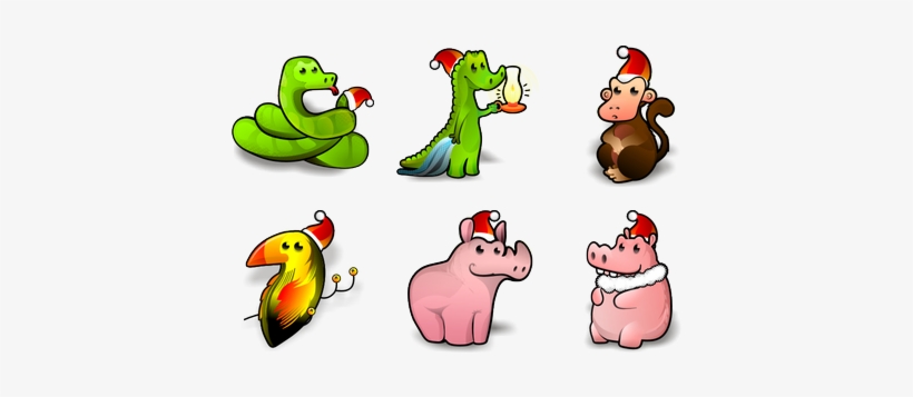 Jungle Bells Icon Pack By Chicho21net - 卡通 动物, transparent png download