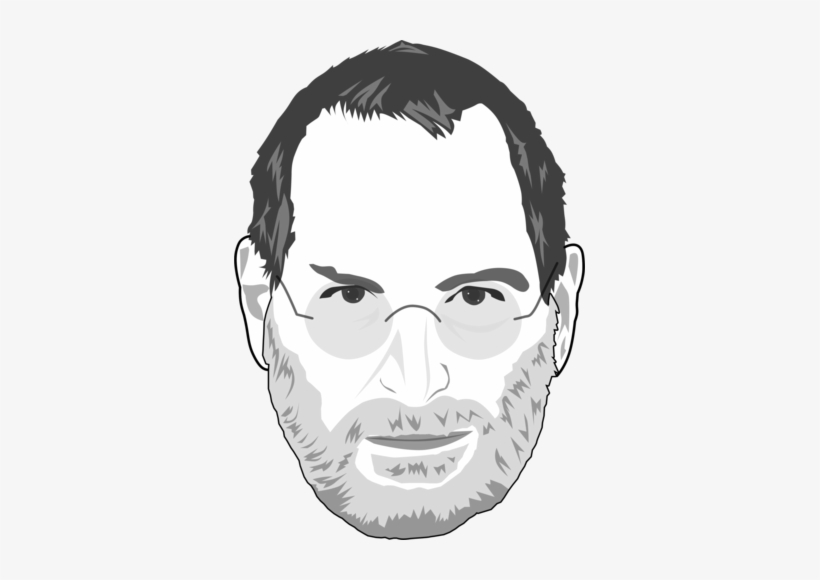 Steve Jobs Caricate Of Steve Jobs By Thecartoonist - Steve Jobs Black And White Line Drawings, transparent png download