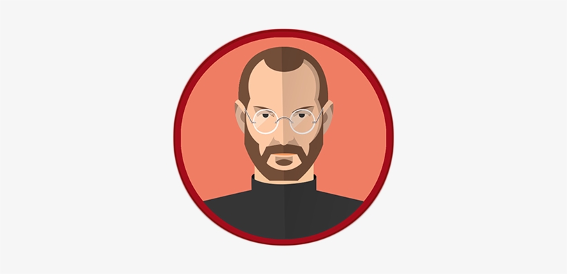 Las 10 Cualidades De Éxito De Steve Jobs - Steve Jobs Vector Cartoon, transparent png download