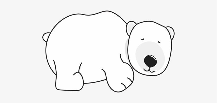 Polar Bear Sleeping Sleeping Sleeping Polar Bear Clip Art
